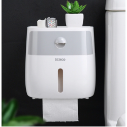 Ecoco ONEUP портативный держатель для туалетной бумаги пластиковый водонепроницаемый диспенсер для туалетной бумаги для дома коробка для хранения аксессуары для ванной комнаты